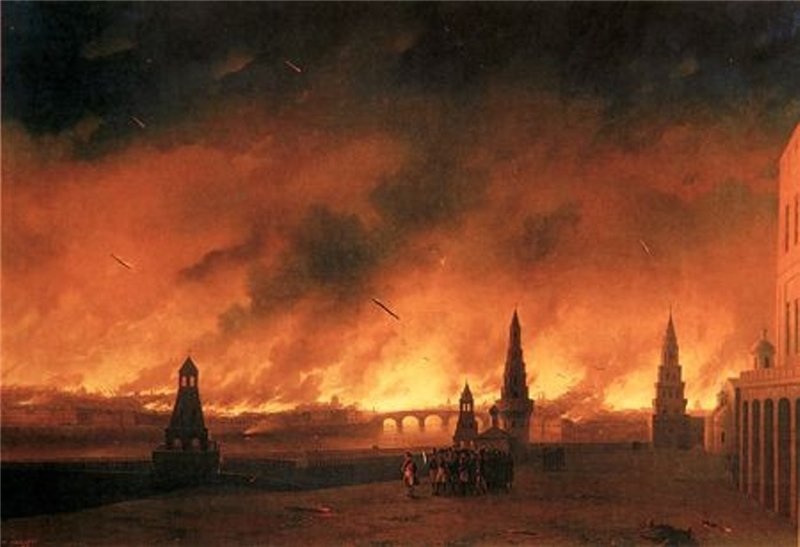 Москва спаленная пожаром кто написал